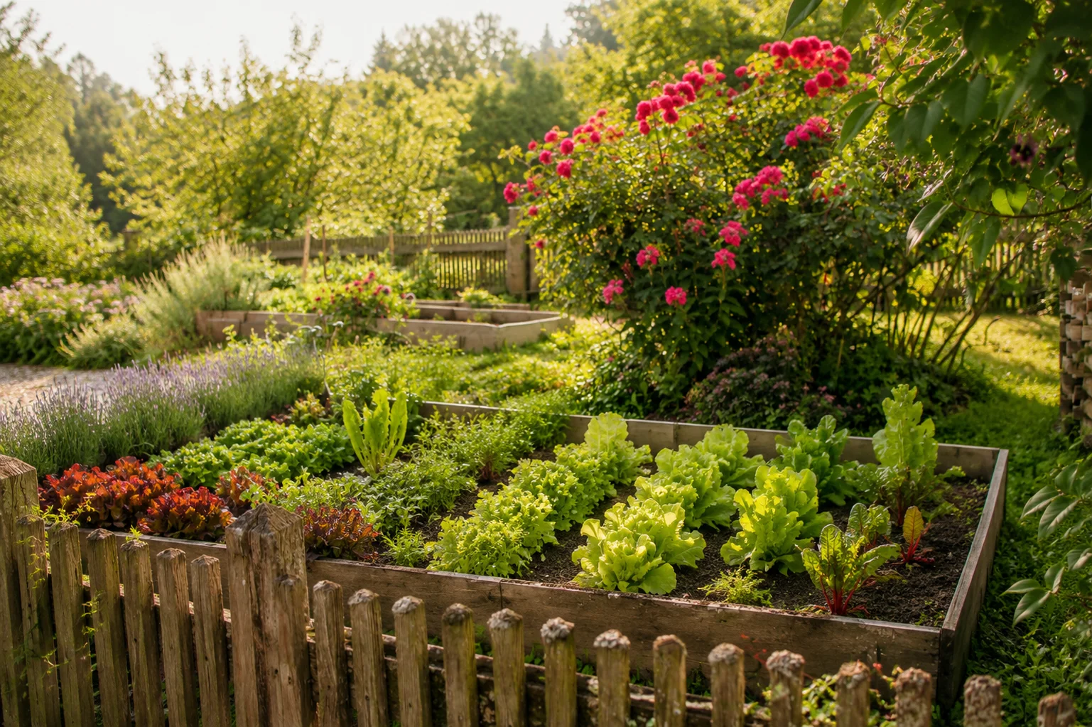 Gemüse- und Kräutergarten am Rosenhof